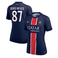 Zenski Nogometni Dres Paris Saint-Germain Joao Neves #87 Domaci 2024-25 Kratak Rukav